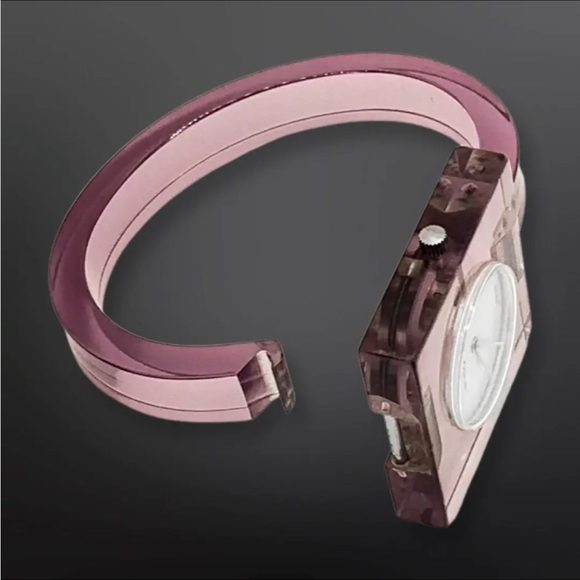 Gucci Vintage Manual Wind Retro Plexi Wrist Bangle Rare Watch - Picture 5 of 9